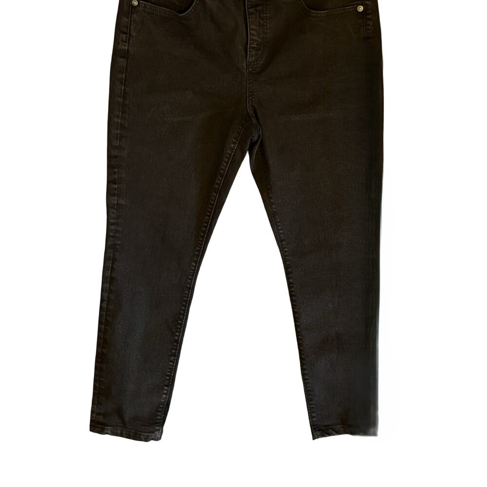 Loft Skinny Jeans Size 10 Black Slim Pockets Modern Skinny Stretch Mid Rise W30